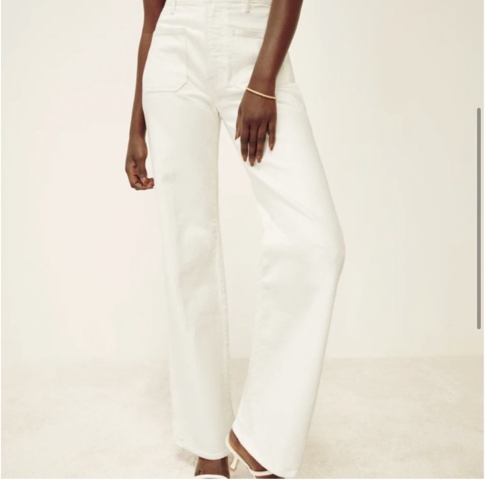 Reformation Alyssa high rise wide leg long jeans